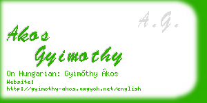 akos gyimothy business card